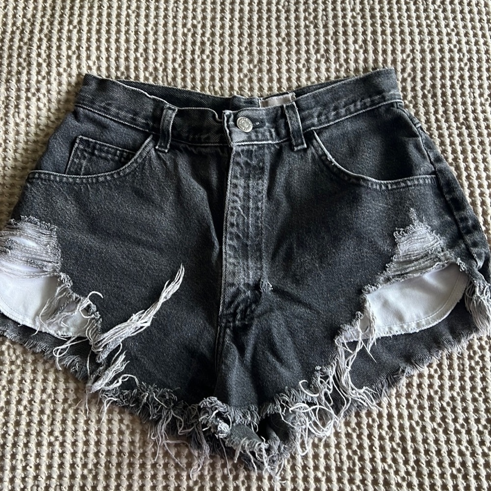 Vintage high waisted denim shorts